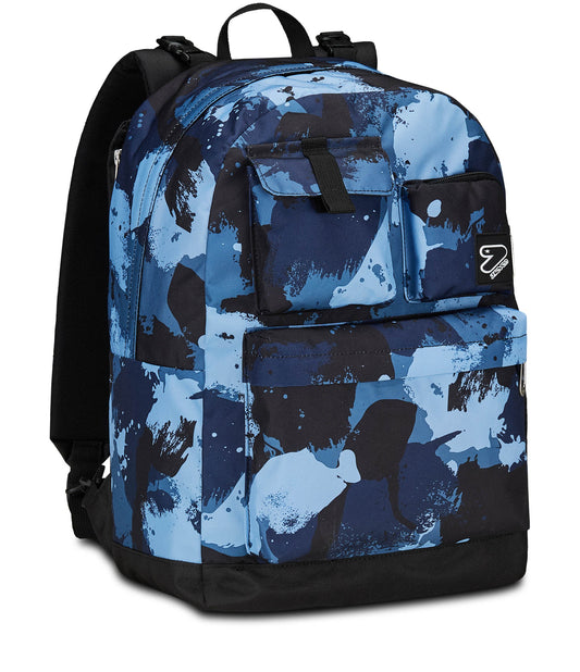 ZAINO Seven® REVERSIBILE POCKETS CON EARPHONES WIRELESS - THE DOUBLE GREY SPOT