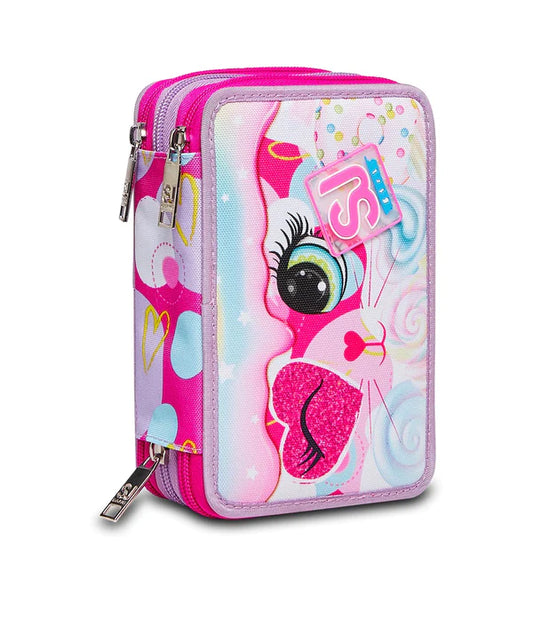 ASTUCCIO 3 ZIP - HEART LOLLY SJ GIRL