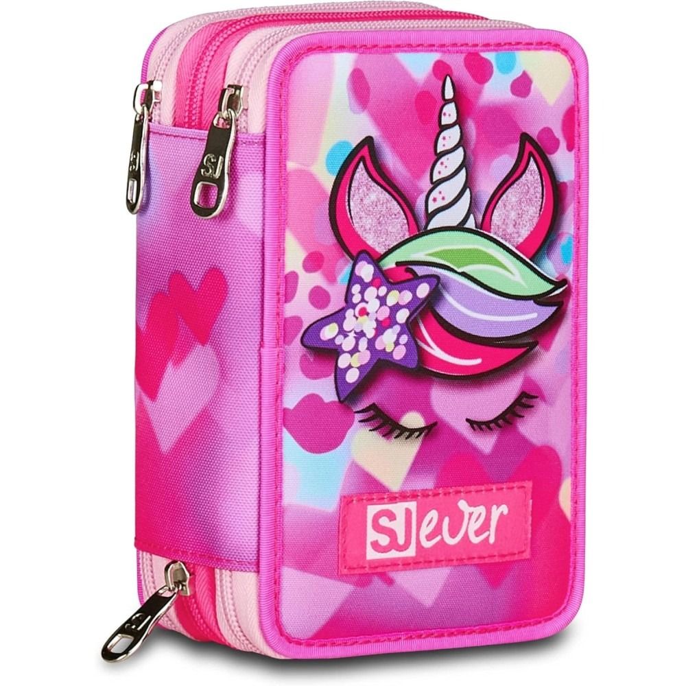 Astuccio 3 Zip Unicornside Girl SJ Ever - 2026