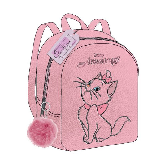 ARISTOGATTI Zainetto Tempo Libero con Pom-Pon Decorativo Originale By Maricart Nuova Collezione