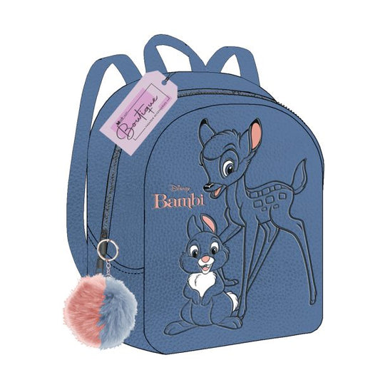 BAMBI Zainetto Tempo Libero con Pom-Pon Decorativo Originale By Maricart Nuova Collezione
