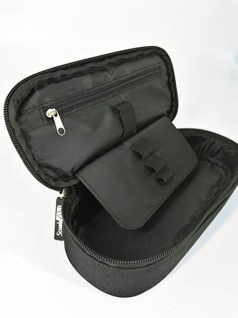 Astuccio ovale ScuolaZOO 2022, nero - 22 x 5 x 10 cm