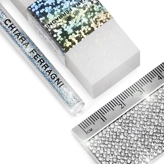 Blister righello + gomma + matita Chiara Ferragni - 12 x 24,5 cm