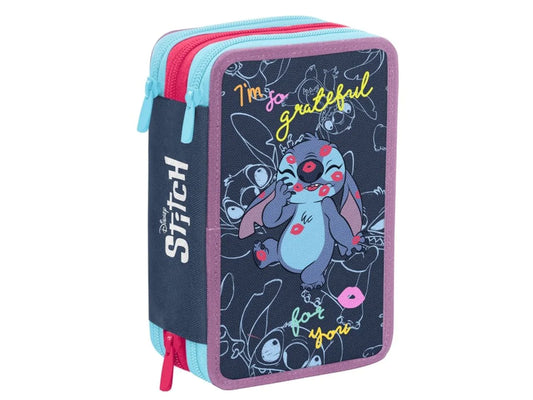 Astuccio 3 zip di lilo & stitch