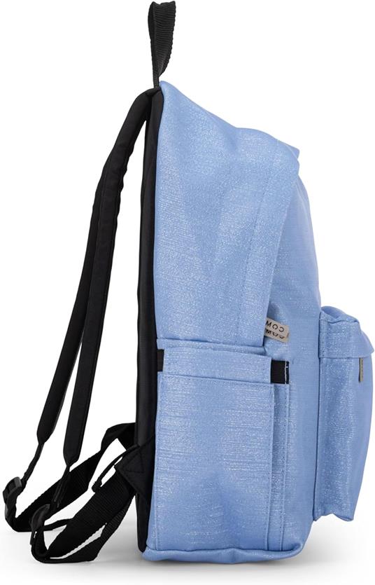Zaino Americano Lurex Azzurro Comix