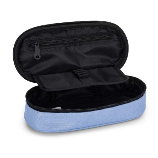 Astuccio Ovale Organizzato Lurex Azzurro Comix