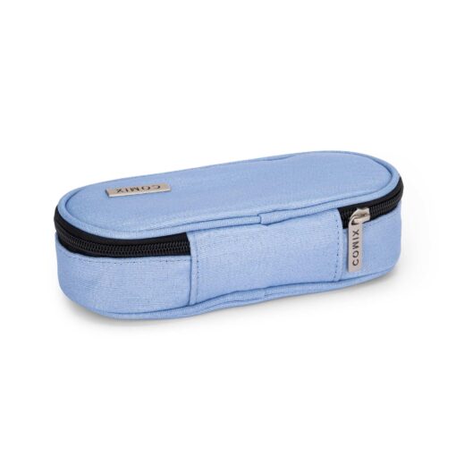 Astuccio Ovale Organizzato Lurex Azzurro Comix