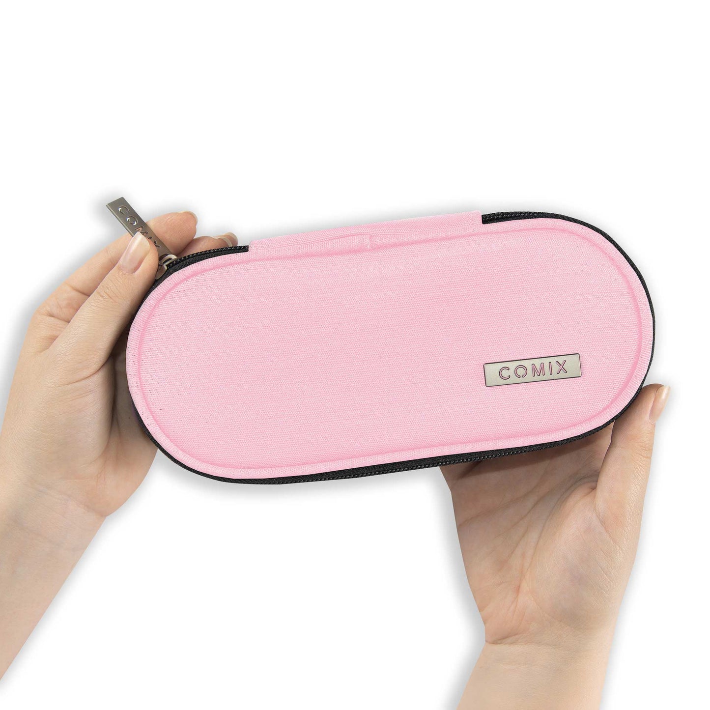 Astuccio Ovale Organizzato Lurex Rosa Comix