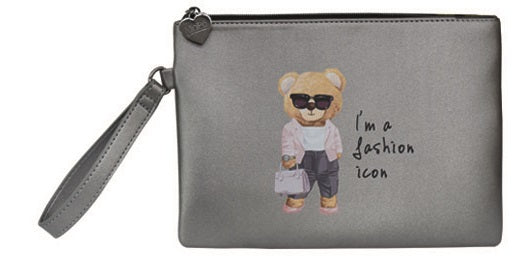 POCHETTE BENNY BEAR MINIPA' ARGENTO
