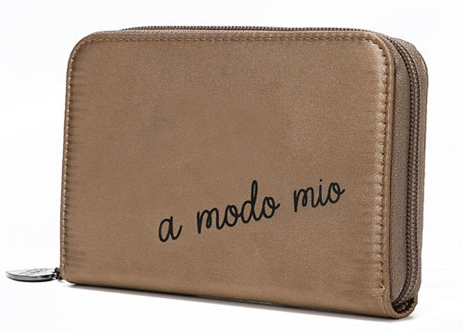 PORTAFOGLI A MODO MIO MINIPA' ORO