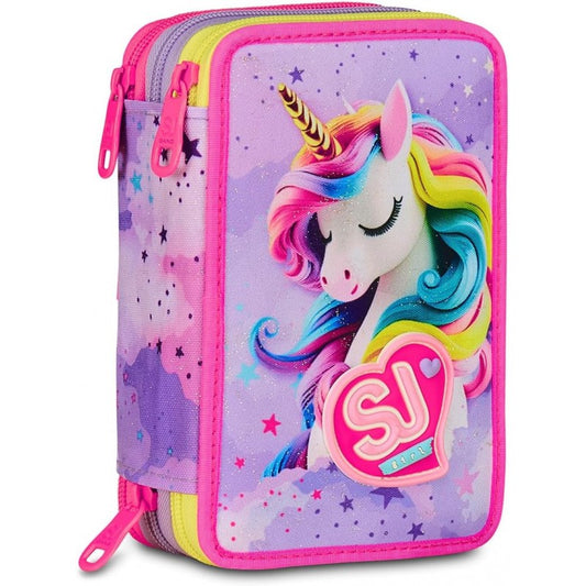 ASTUCCIO 3 CERNIERE SJ GANG UNICORNO ROSA