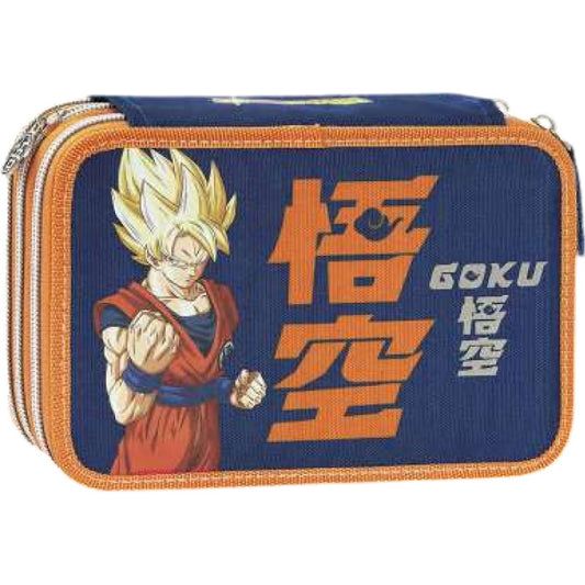 ASTUCCIO 3 ZIP CON CORREDO DRAGON BALL