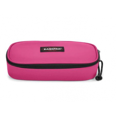 ASTUCCIO eastpak OVAL SINGLE portapenne PINK ESCAPE con zip ROSA tinta unita