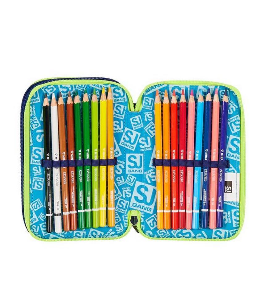 Astuccio scuola 3 zip SJ Sharkstory