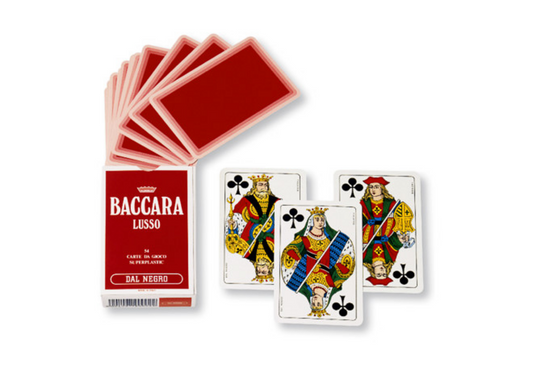 CARTE BACCARA LUSSO - MAZZO ROSSO