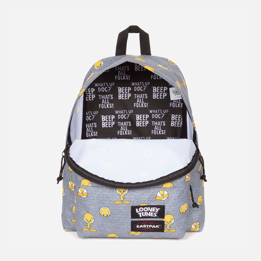 ZAINO PADDED PAK'R TWEET GRAY A EASTPAK BY LOONEY TUNES