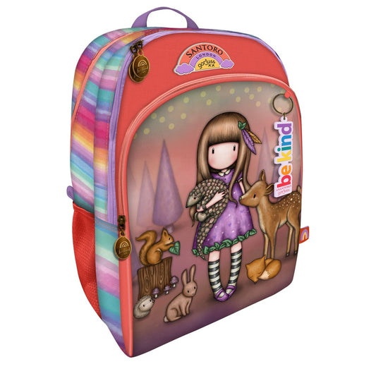 ZAINO LARGE 3 CERNIERE BE KIND TO ALL CREATURES