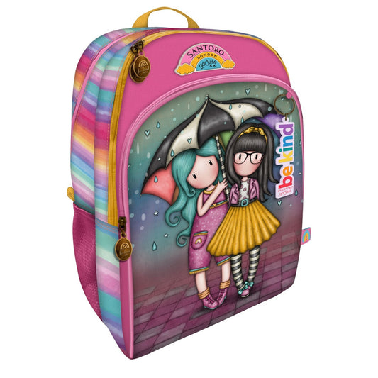 ZAINO LARGE 3 CERNIERE BE KIND TO EACH OTHER