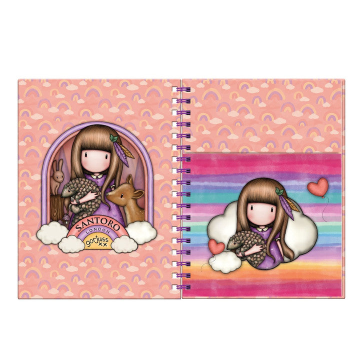 NOTEBOOK CON STATIONERY BE KIND TO ALL CREATURES GORJUSS