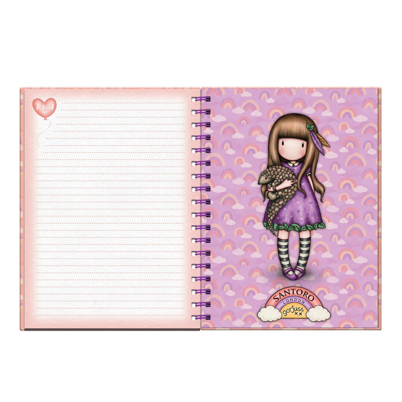 NOTEBOOK CON STATIONERY BE KIND TO ALL CREATURES GORJUSS