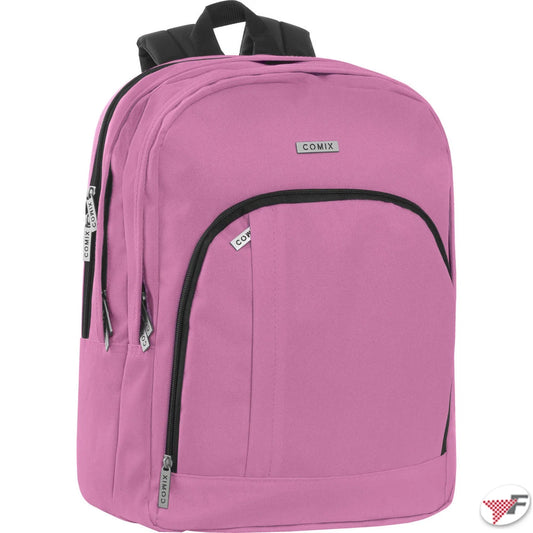 COMIX Zaino Organizzato Monocolore MAUVE