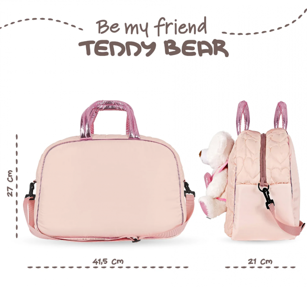BORSA BOWLING ORSO CON CUORE 13088 27x41,5x21cm 40035