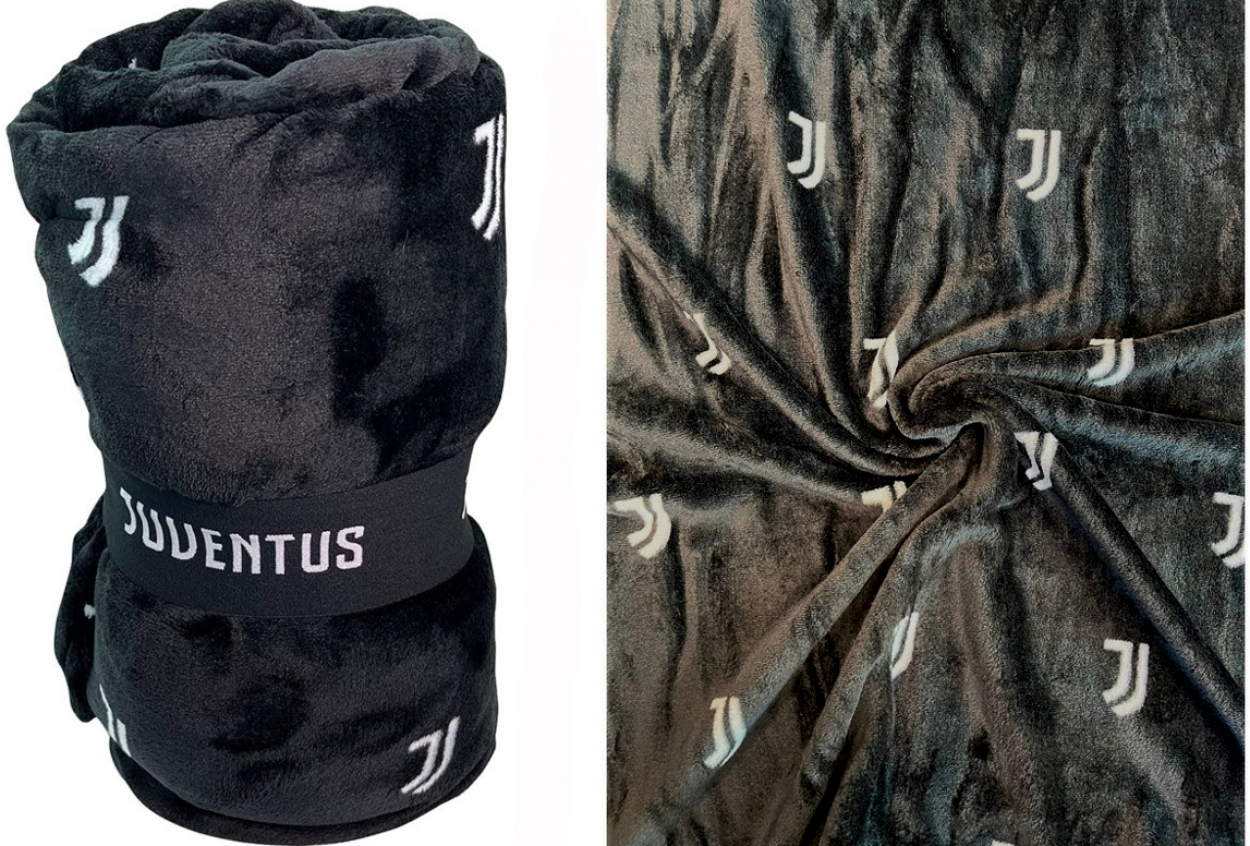 150x210 PLAID SOFT TOUCH JUVENTUS CON BANDEROLL 40703