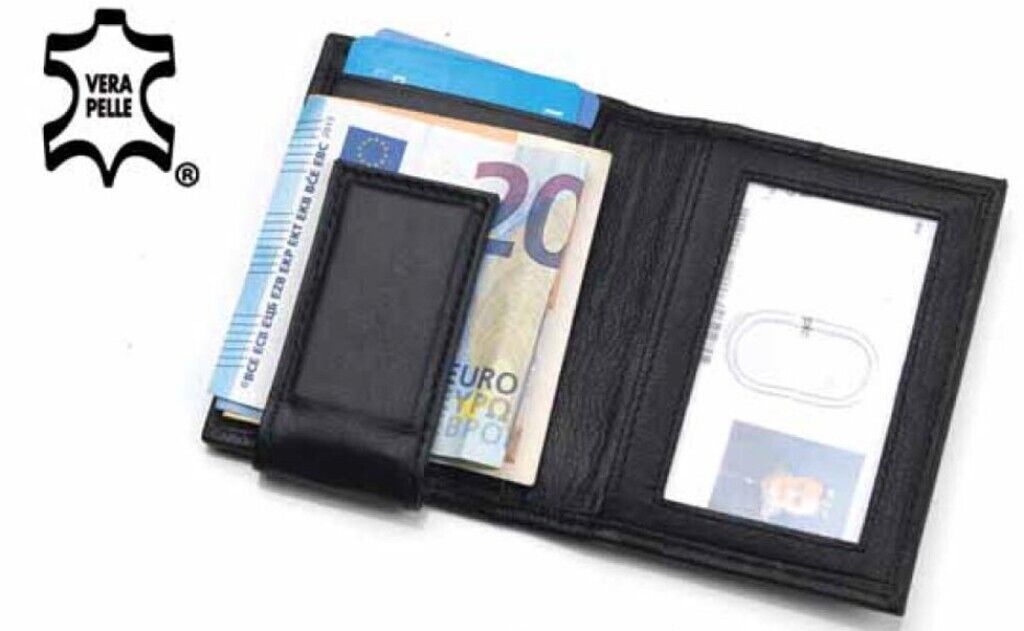 BORSELLO FERMASOLDI 5 TASCHE IN PELLE