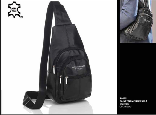 ZAINETTO MONOSPALLA IN PELLE BRITISH TOPMAN&CO