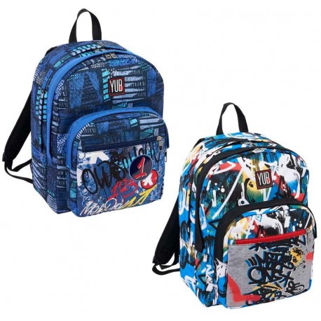 SEVEN YUB COLORFUL GRAFFITI ZAINO DOPPIO SCOMPARTO 20B302301