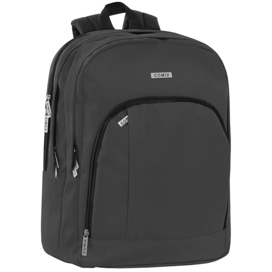 ZAINO SCUOLA 3 SCOMPARTI MONOCOLORE COMIX