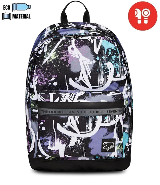 ZAINO Seven® REVERSIBILE CON EARPHONES WIRELESS - THE DOUBLE COLOURBLOB