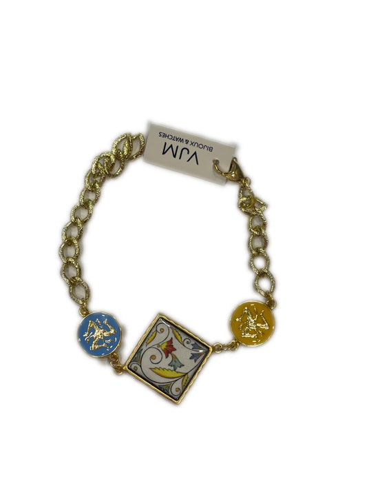 Bracciale collezione Sicilia Piastrella + sfere in ceramica smaltate