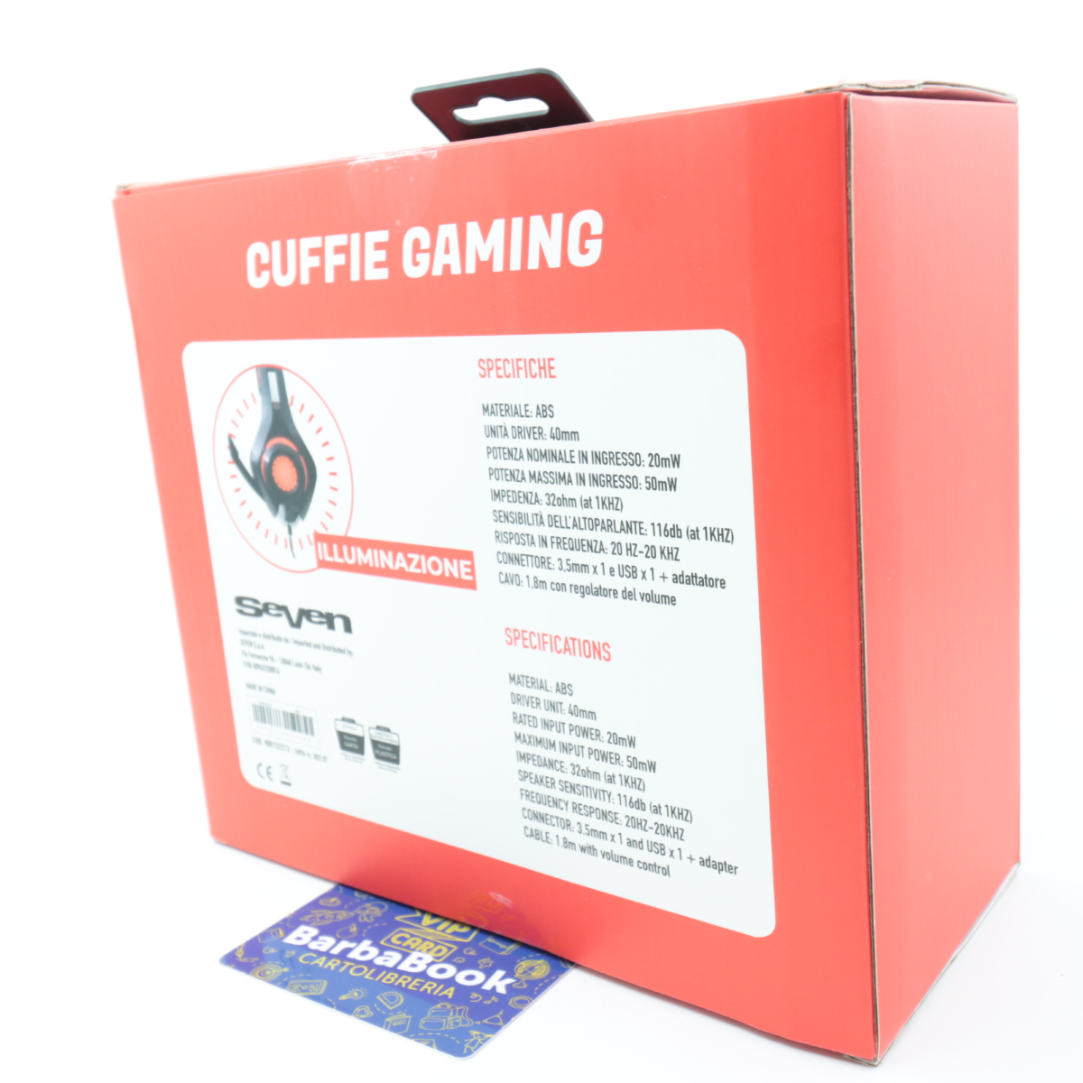 CUFFIE DA GAMING CON MICROFONO SEVEN