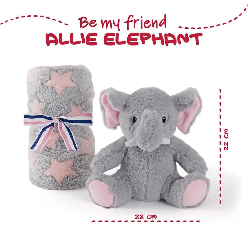 COPERTINA + PELUCHE ELEPHANT PERLETTI TOYS
