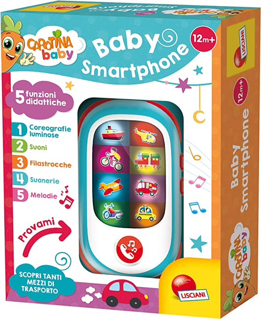 Liscianigiochi- Carotina Baby Smartphone LED, 95032