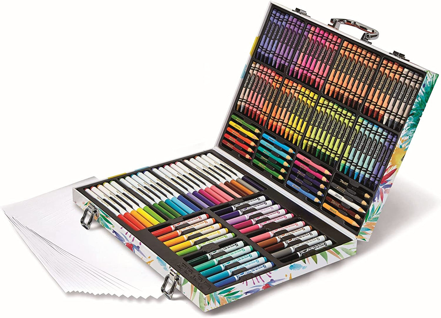 Crayola Valigetta Colori Arcobaleno - Kit Creativo con 140 Pezzi Assortiti, Età Consigliata: 5-10 Anni