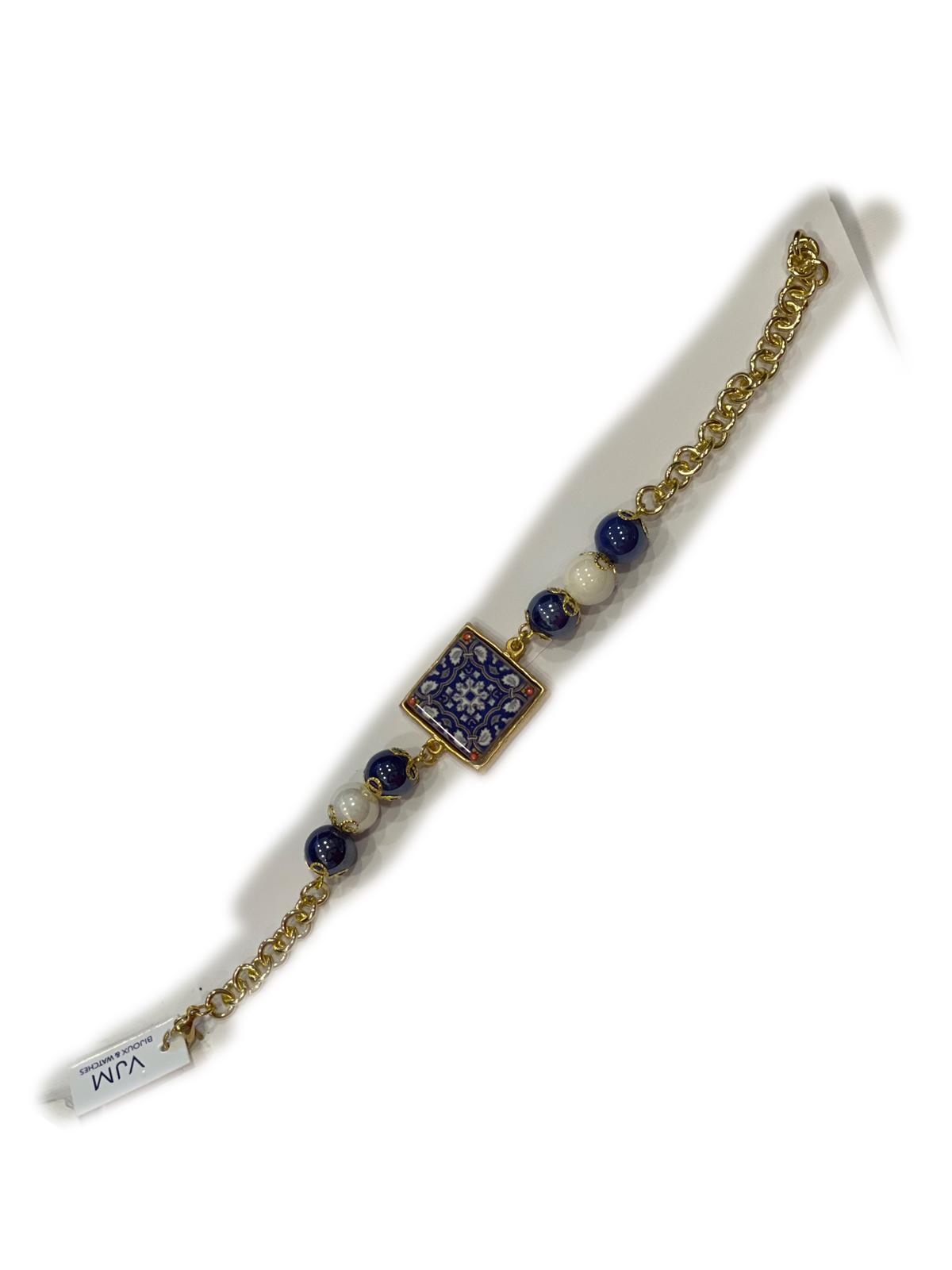 BRACCIALE COLLEZIONE SICILIA PIETRA LAVICA QUADRATA