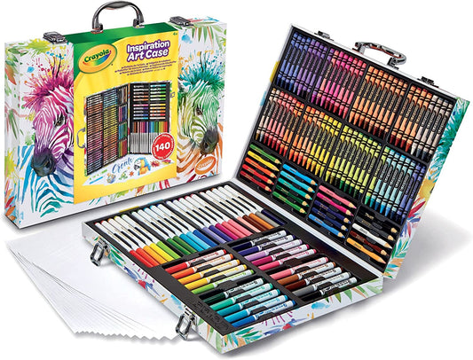 Crayola Valigetta Colori Arcobaleno - Kit Creativo con 140 Pezzi Assortiti, Età Consigliata: 5-10 Anni