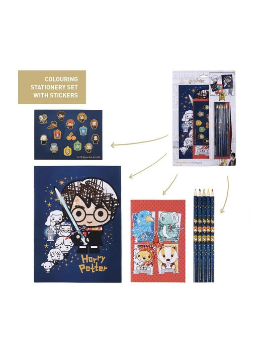 HARRY POTTER - Set Cartoleria Da Colorare