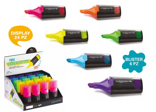 BLISTER 6 PEZZI EVIDENZIATORE SMART COLOROSA