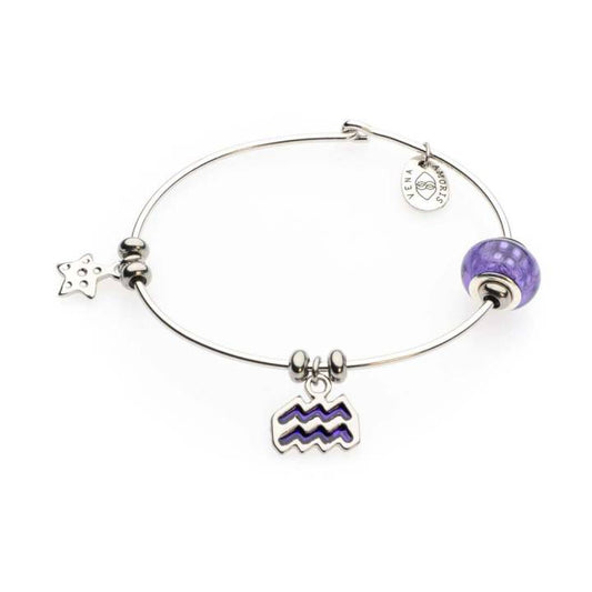 Bracciale Rigido Argento – Acquario