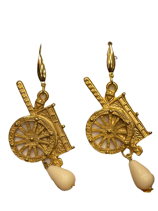 ORECCHINI COLLEZIONE SICILIA BASE ORO E PIETRE