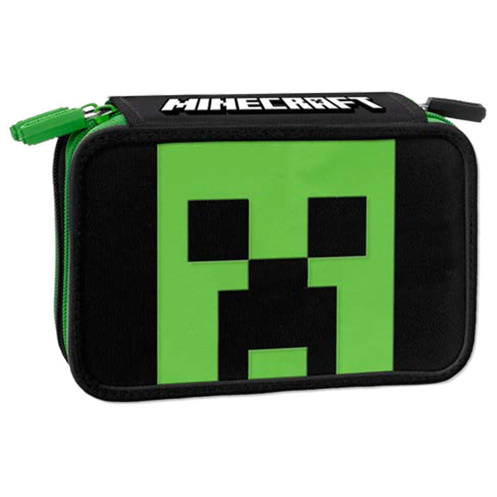 ASTUCCIO 3 ZIP CON CORREDO ( FRIXION INCLUSA) MINECRAFT