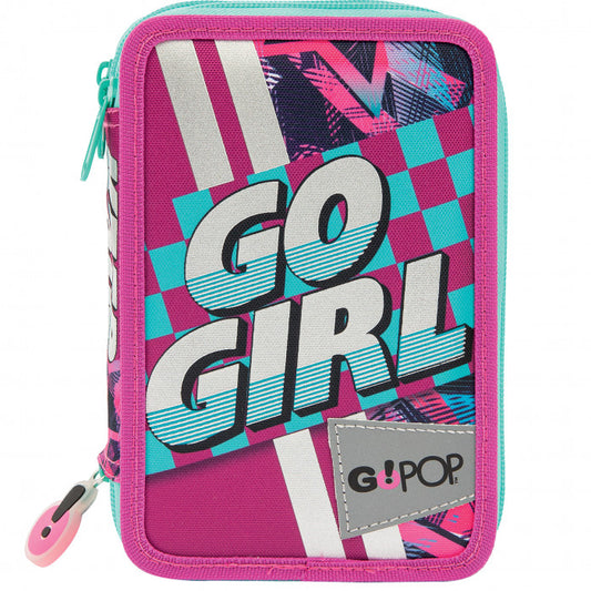 ASTUCCIO 3 ZIP CON CORREDO GO GIRL GOPOP