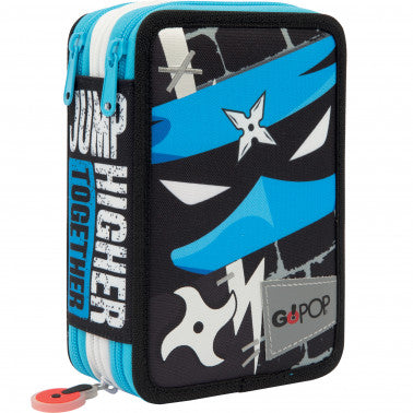 ASTUCCIO 3 ZIP CON CORREDO NINJA GOPOP