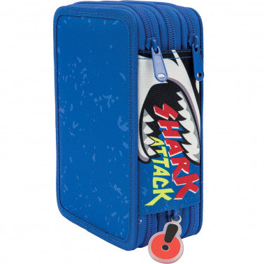 ASTUCCIO 3 ZIP CON CORREDO SHARK ATTACK GOPOP