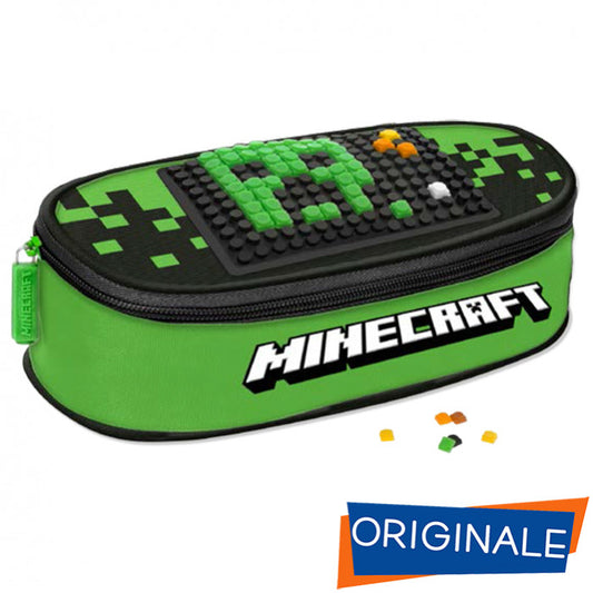 ASTUCCIO OVALE ORGANIZZATO PIXELS MINECRAFT