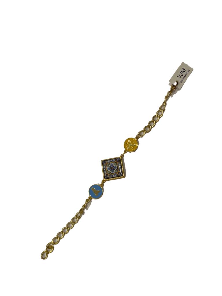 Bracciale collezione Sicilia Piastrella + sfere in ceramica smaltate