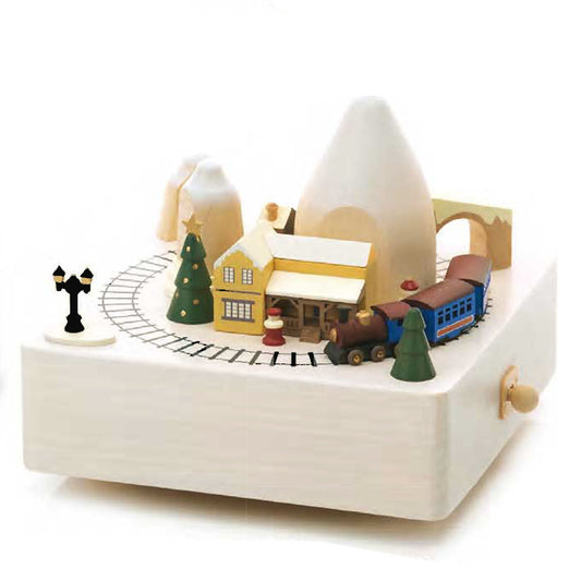 WOODERFUL LIFE - Carillon Natalizio In Legno Artigianale Paesaggio D'Inverno - MC59811